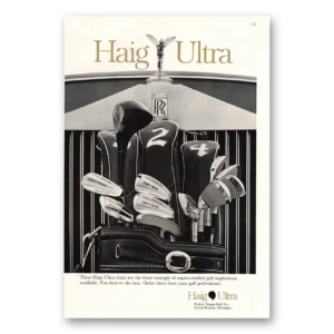 1967 Haig Ultra Golf Clubs Print Ad | Master Crafted