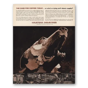 1967 Halstead Industries Print Ad | Case For Copper