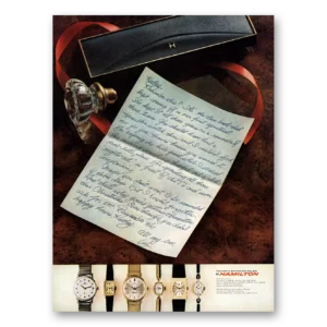 1967 Hamilton Watch Print Ad | Kathy