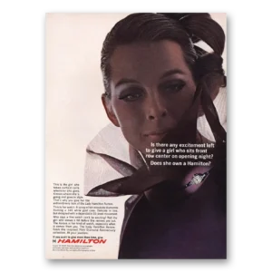 1967 Hamilton Watch Print Ad | Front Row Center