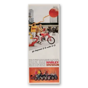 1967 Harley Davidson M65 Print Ad | 3d Hd