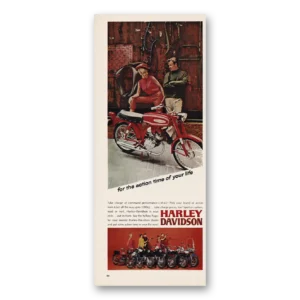 1967 Harley Davidson M65 Print Ad | Action Time Your Life