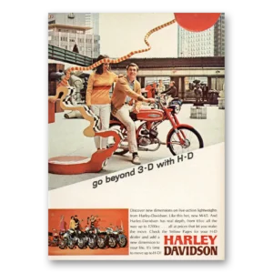 1967 Harley Davidson M65 Print Ad | Go Beyond
