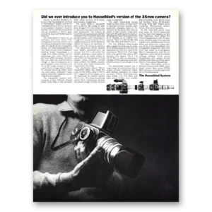 1967 Hasselblad Print Ad | 35mm Camera