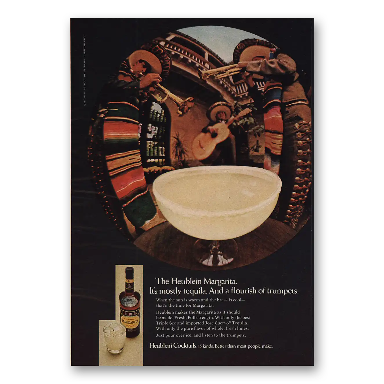 1967 Heublein Cocktails Print Ad | Margarita