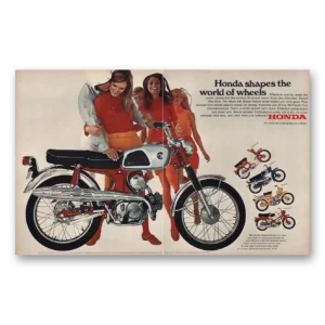 1967 Honda Motorcycle Print Ad | Shapes World