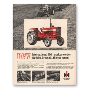 1967 International Harvester Print Ad | 656 Tractor