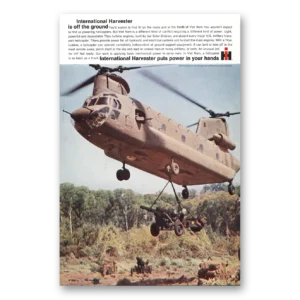 1967 International Harvester Print Ad | Military Helicopter