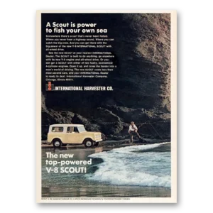 1967 International Harvester Scout Print Ad | Power To Fish