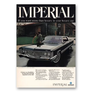 1967 Chrysler Imperial Print Ad | If You Want More