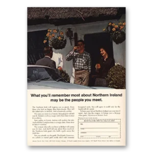 1967 British Travel Print Ad | Remember Most Northern Ireland
