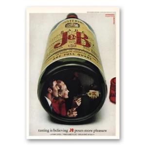 1967 J&B Print Ad | Tasting Is Believing