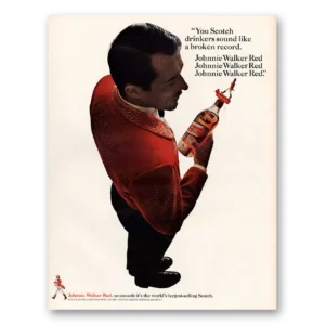 1967 Johnnie Walker Red Label Print Ad | Broken Record