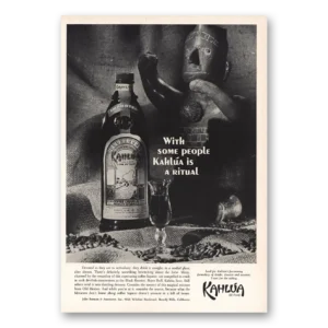 1967 Kahlua Print Ad | Some People Kahlua Is Ritual