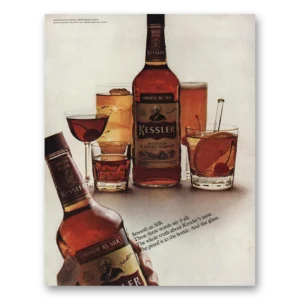 1967 Kessler Whiskey Print Ad | Smooth Silk