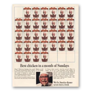 1967 Kentucky Fried Chicken Print Ad | Best Chicken