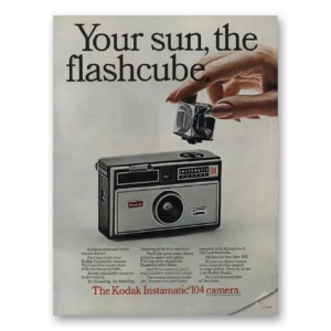 1967 Kodak Instamatic Camera Print Ad | Sun Flashcube