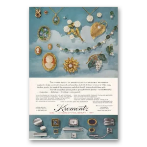 1967 Krementz Jewelry Print Ad | Ivory Rose