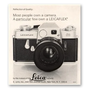 1967 Leica Cameras Print Ad | Leicaflex