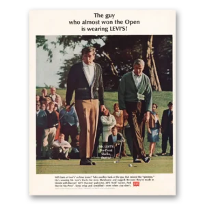 1967 Levis Print Ad | Won Open
