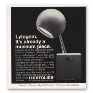 1967 Lightolier Print Ad | Lytegem Already Museum Piece