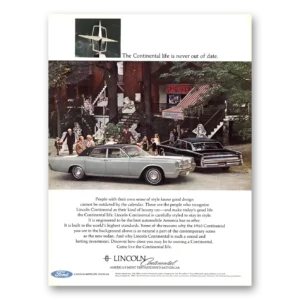 1967 Lincoln Continental Print Ad | Sense Style