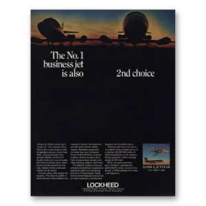 1967 Lockheed Dash & Jetstar Print Ad | No 1 Business