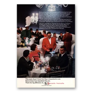 1967 Loews Hotels Print Ad | Big Important