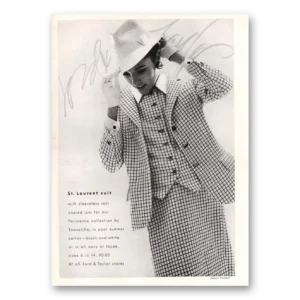 1967 Lord & Taylor Print Ad | St Laurent Suit