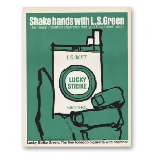 1967 Lucky Strike Cigarettes Print Ad | Shake Hands
