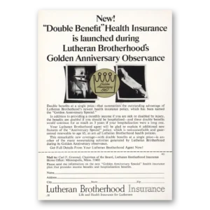 1967 Lutheran Brotherhood Insurance Print Ad | Health Insurance