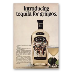 1967 Mariachi Tequila Print Ad | Tequila For Gringos
