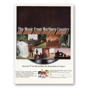 1967 Marlboro Cigarettes Print Ad | Music