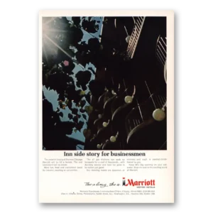 1967 Marriott Hotels Print Ad | Inn Side Story Businessmen