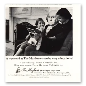 1967 Mayflower Hotel Print Ad | Very Educational