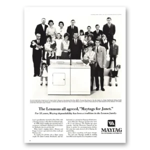 1967 Maytag Washer Dryer Print Ad | Lennons Agreed