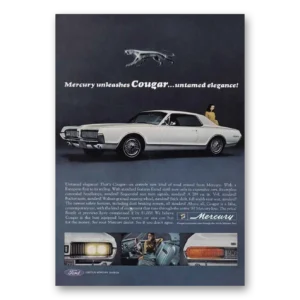 1966 Mercury Cougar Print Ad | Unleashes