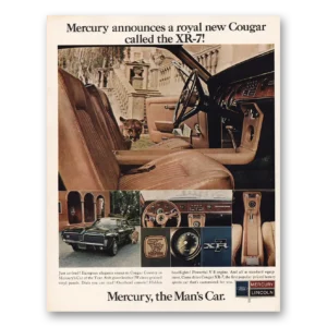 1967 Mercury Cougar Print Ad | Royal New Cougar