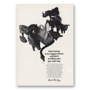 1967 Marshall Field Print Ad | Come Hunting Luggage Section