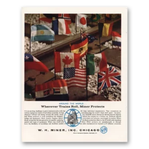 1967 W H Miner Print Ad | Trains Roll