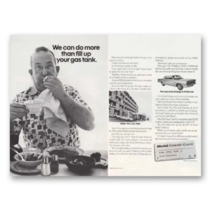 1967 Mobil Credit Card Print Ad | Fill Up
