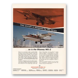 1967 Mooney Aircraft Print Ad | Aircraft Designed