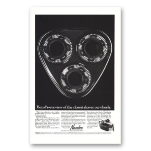 1967 Norelco Shaver Print Ad | Beard's Eye View