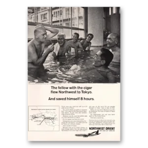 1967 Northwest Orient Airlines Print Ad | Fellow Cigar