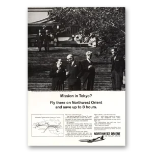 1967 Northwest Orient Airlines Print Ad | Mission Tokyo