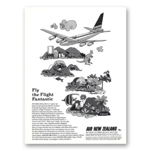 1967 Air New Zealand Print Ad | Fight Fantastic