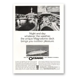 1967 Home Lines Print Ad | Oceanic Night Day