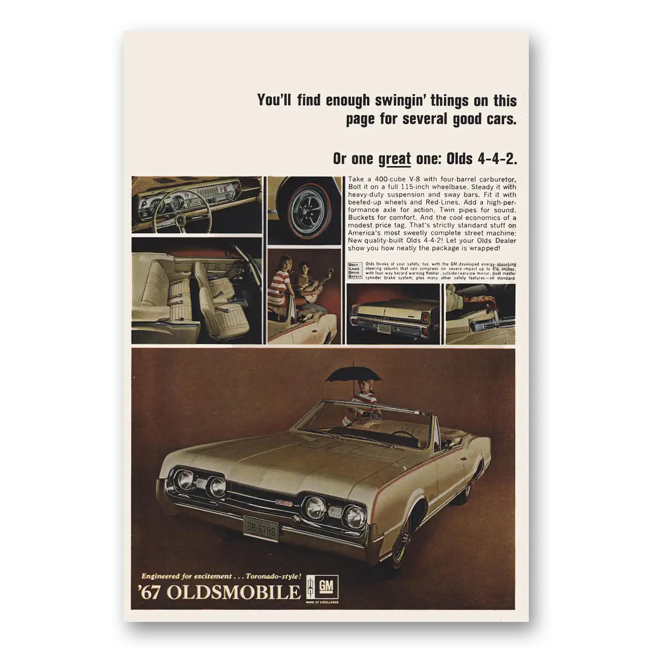 1966 Oldsmobile 442 Print Ad | Swingin Things