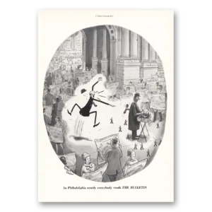 1967 Philadelphia Bulletin Print Ad | Nearly Everybody Reads Wind Up