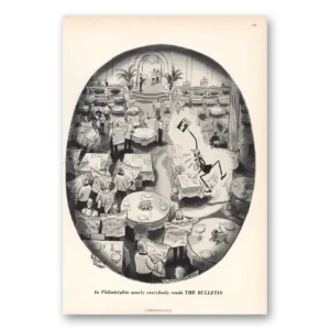 1967 Philadelphia Bulletin Print Ad | Waiters Restaurant